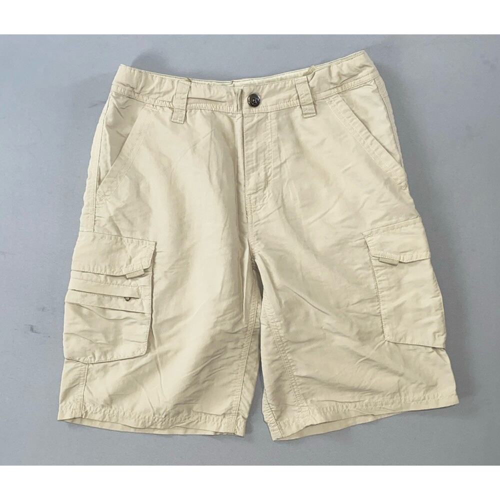 REI Women's Sahara Lightweight Nylon Cargo Hiking Shorts. Beige, Size 2. EUC!